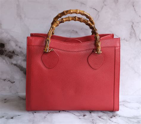 red gucci bag with bamboo handle|gucci bamboo bag 2022.